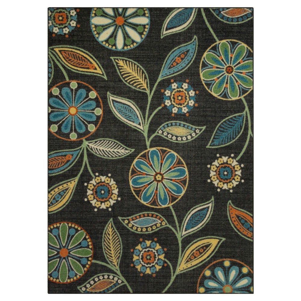 5'X7' Floral Tufted Area Rug - Maples