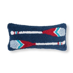 C&F Home 6" x 12" Oars Hooked Pillow - 1 of 3