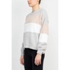 EG PRO Women Boat Neck Long Sleeve Fuzzy Sweater Neutral Combo S - 2 of 4