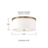 Capital Lighting Midtown 3 - Light Flush Mount in  Aged Brass - 3 of 4