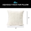 HGTV Curlicue Faux Fur Pillow Snowbound 14 x 20 inches - 4 of 4
