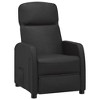 vidaXL Reclining Chair Black Faux Leather - 2 of 4