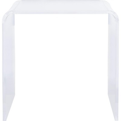 Pryor Acrylic Side Table  - Clear - Safavieh