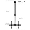 Mount-It! Full Motion Ceiling TV Mount Bracket | Fits 32 - 70 Inch Flat Panel TVs | Adjustable Height Telescoping Tilt and Swivel | 110 Lbs. Capacity - 2 of 4