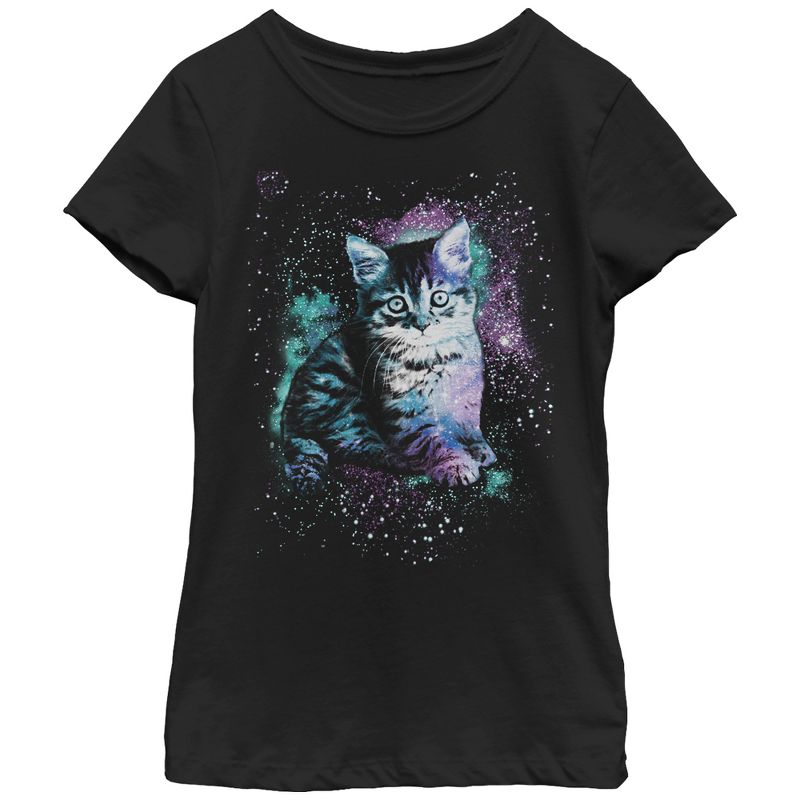Girl's Lost Gods Star Kitten T-Shirt, 1 of 5