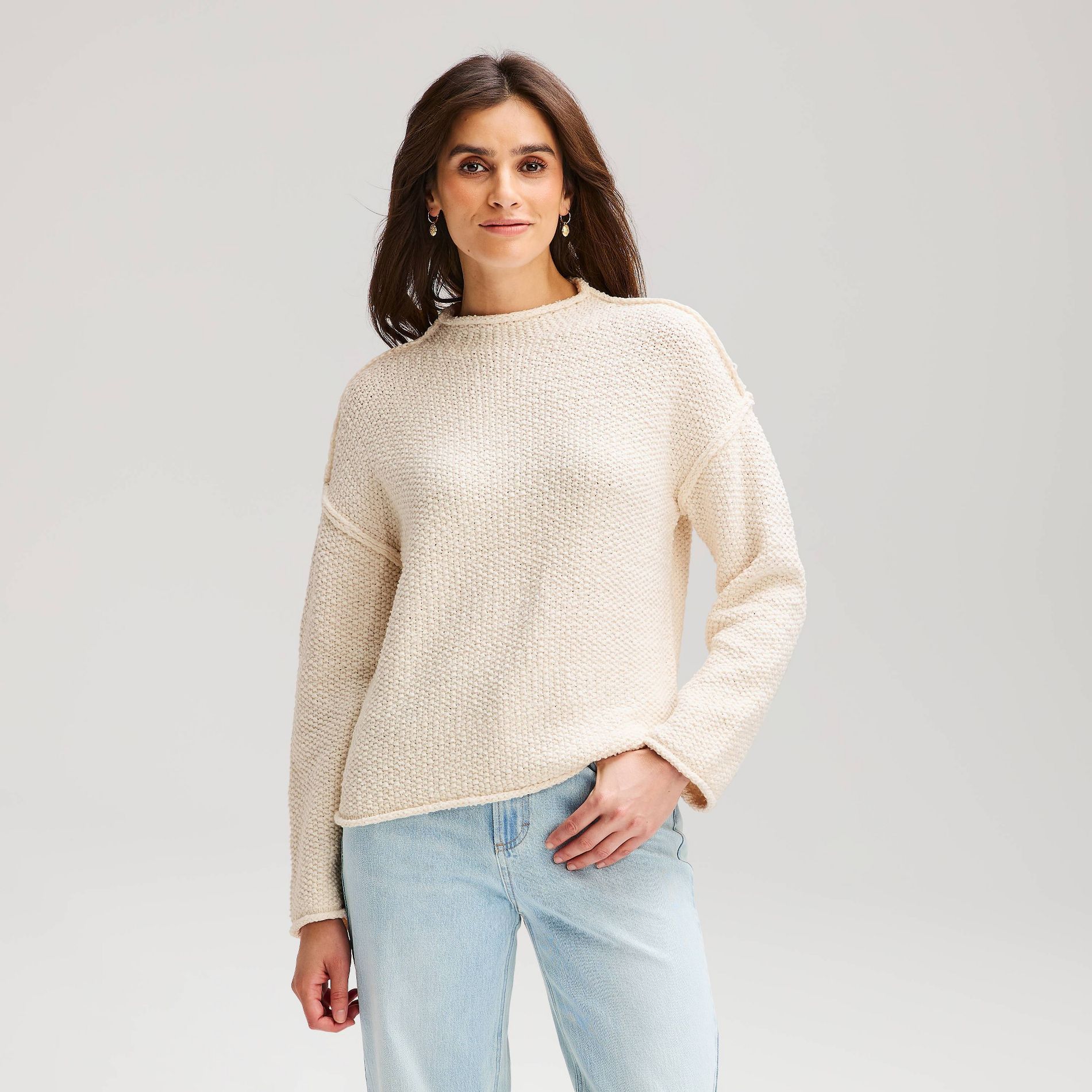 Women's Mockneck Pullover Sweater - Universal Thread™