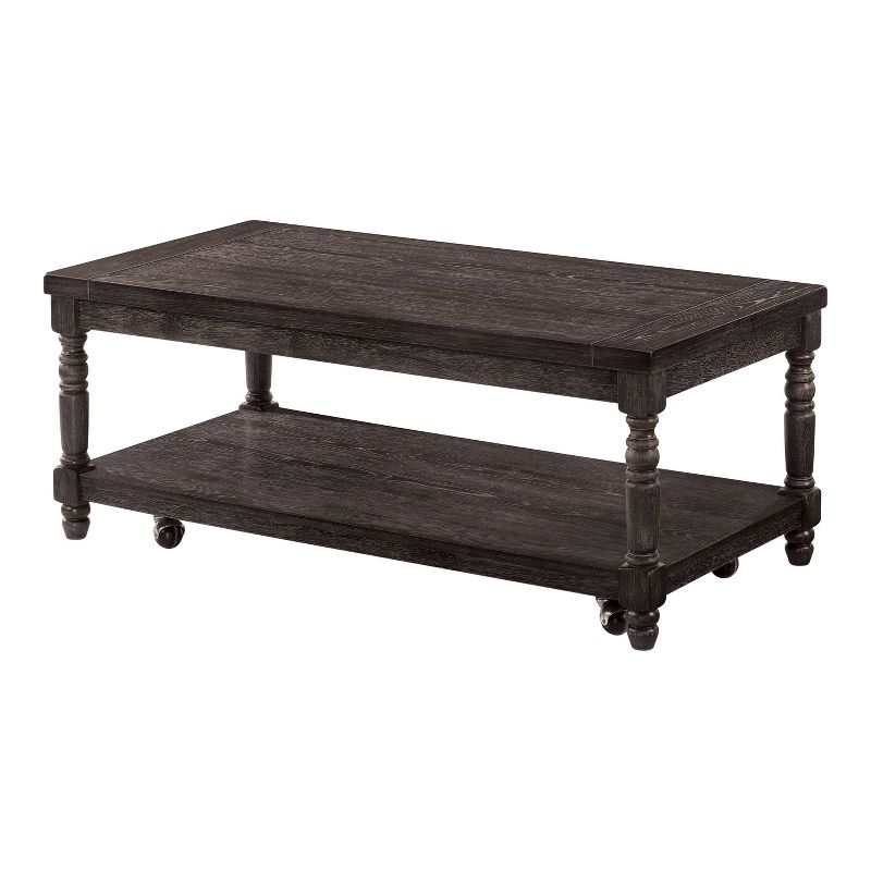 3pc Vallecito Coffee Table Set with Hidden Casters Weathered Gray - HOMES: Inside + Out, 4 of 6