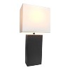 Lalia Home Lexington 21" Leather Base Table Lamps with Fabric Shade - image 2 of 4