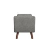 HomePop Modern Boucle Storage Bench with Wood Legs - 4 of 4