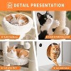 Cat Litter Box Enclosure with Wooden Cat Washroom Furniture, Barn Door, Pet House, Fits Most Litter Boxes - 3 of 4