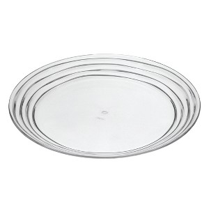 12in Acrylic Dinner Plates Set of 4, Crystal Clear Plastic Plates Reusable, Unbreakable Kitchen Plates for All Occasions BPA Free Dishwasher Safe - 1 of 1