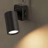 YANSUN 1-Pack 1W Plug-In Light Sensor Night Light, Rotatable Cylinder Design, Warm Light 2700K, Slide Dimming (0%-100%), US Plug - 2 of 4