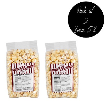 HR Poppin' Snacks 8 oz Butter Rum Popcorn - Pack of 2