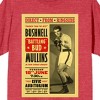 Twin Peaks 1990 Bushnell Battling Bud Mullins Poster Crew Neck Short Sleeve Red Heather Adult T-shirt - 2 of 2