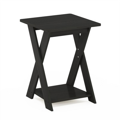 Furinno Modern Simplistic Criss-Crossed End Table, Espresso