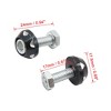 Unique Bargains Aluminum Alloy Decorative Car Motorcycle License Plate Bolt Screw 4 Pcs - 3 of 3