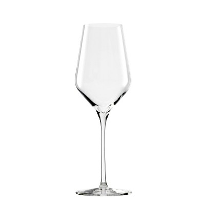 Set of Four Large Pulcinella Wine Glasses - White