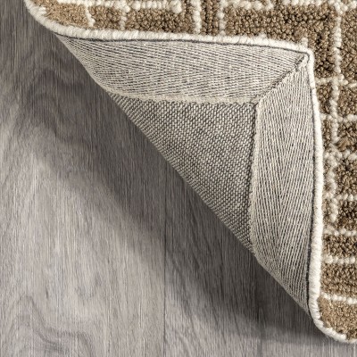 Natural Honey and Alabaster Wool Rectangular 10' x 14' Rug