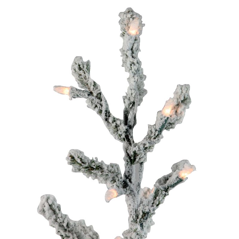 Northlight 3' Pre-Lit Flocked Alpine Twig Artificial Christmas Tree - Warm White Lights, 3 of 7