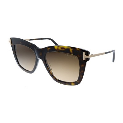 Tom Ford Dasha TF 822 52F Womens Square Sunglasses Dark Havana 52mm