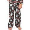 A Christmas Story Boys Ralphie Glasses Santa Christmas Holiday Flannel Plaid Button Pajama Set - 4 of 4