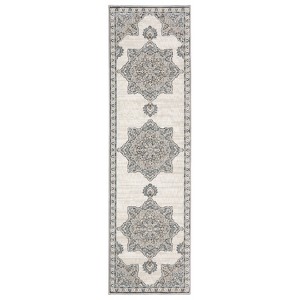 Oriental Weavers Ellington ELL01 Ivory/ Blue Indoor Area Rug - 2'3" x 7'6" - 1 of 4