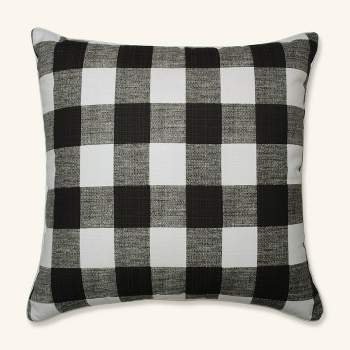 25" Anderson Floor Pillow Black - Pillow Perfect