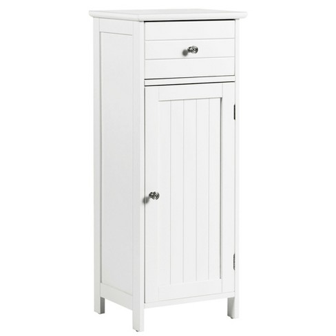 Costway Floor Cabinet Multifunction Bathroom Storage Organizer Rack W/2  Drawers : Target