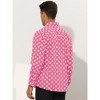 Lars Amadeus Men's Button Down Long Sleeve Casual Business Polka Dots Shirt - 3 of 4