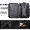 3 Piece Luggage Set With Spinner Wheel 3-digit Combination TSA Lock ABS Lightweight Suitcase For Business Travel 3 Sizes 20" 24" 28" - 4 of 4