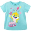 Pinkfong Baby Shark Daddy Mommy Graphic T-Shirt Yellow - 3 of 4