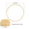 Unique Bargains Bamboo Handmade DIY Craft Wedding Dream Catcher Floral Hoops 8 Pcs - 2 of 3