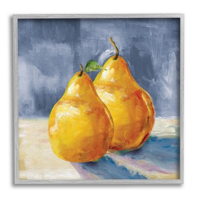 Stupell Industries Classic Yellow Pears Framed Giclee Art