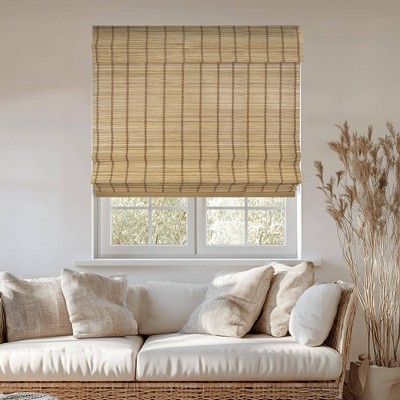 Chicology Light Filtering Bamboo Roman Shade