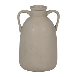 Sagebrook Home 10" Ceramic Vase with Handles Creative Contemporary Eared Vase For Decorative Home - 1 of 4