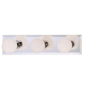 Sunset Lighting 3-Light Bath Vanity, Polished Chrome Finish Beveled Glass - 1 of 3