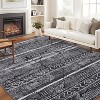 Washable Rug – Distressed Marble Boho Farmhouse Style Ultra-Thin Perfect for Living Room Bedroom Dining Room Office. - 2 of 4