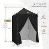 EAGLE PEAK 5x5 FT Pop up Canopy Instant Portable Tent with 4-Side Wall Panels - 3 of 4