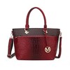 MKF Collection Grace Signature and Croc Embossed Tote Bag by Mia K - 2 of 4