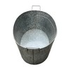 Royal Hampton Embossed Design Oval Shape with Side Handles Galvanized Steel Tub, Large - 3 of 4