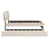 Whisen Twin Size Teddy Fleece Platform Bed with Upholstered, Pull-Out Trundle and Plush Fabric, Easy Assembly - 4 of 4