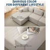 108" Boneless Cloud Sectional Sofa - Modular L-shape with left chaise & sofa bed design, no assembly required - 3 of 4