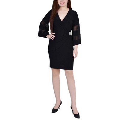 NY Collection Womens Embellished Party Mini Cocktail Dress