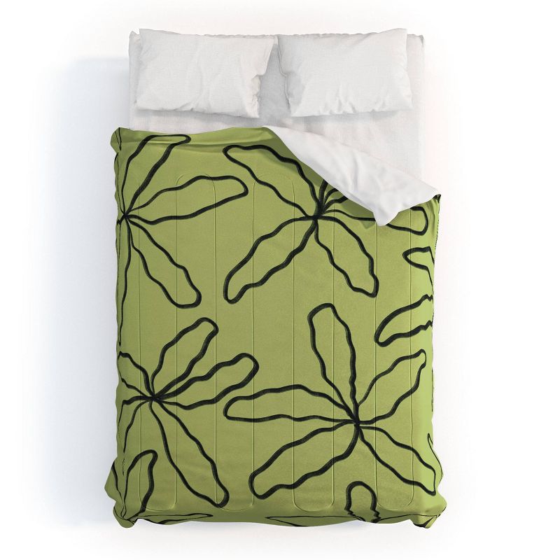 Jae Polgar Party Comforter Set Green - Deny Designs, 1 of 6