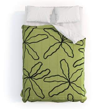Jae Polgar Party Comforter Set Green - Deny Designs