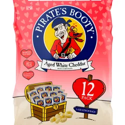 Pirates Booty Valentine's Be My Matey Aged White Cheddar Puffcorn - 12ct