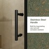 Single Sliding Shower Door, 1/5 inch Thick Clear Tempered Glass Shower Door with Stainless Steel Handle - 4 of 4