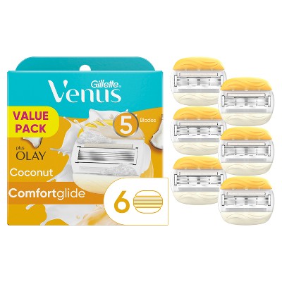 Venus Comfortglide plus Olay Coconut Women's Razor Blade Refills - 6ct