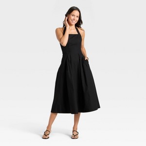 Women's Midi Halter Dress - A New Day™ - 1 of 3