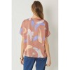 Women's Brushstroke V-neck Top - entro - 2 of 4